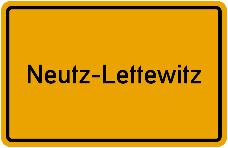 Ortsschild Neutz-Lettewitz