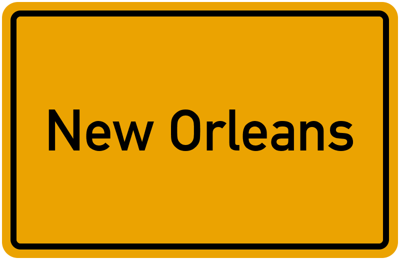 Ortsschild New Orleans