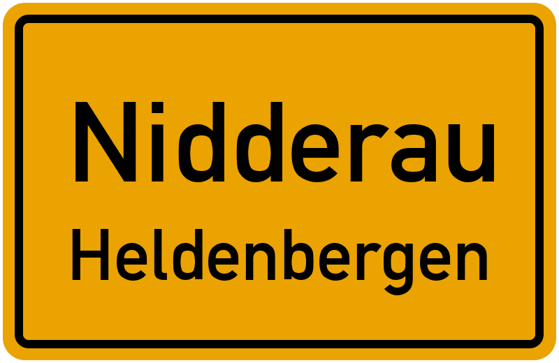 Ortsschild Nidderau