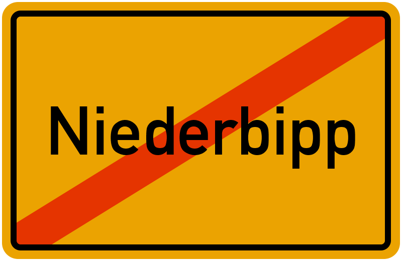 Ortsschild Niederbipp