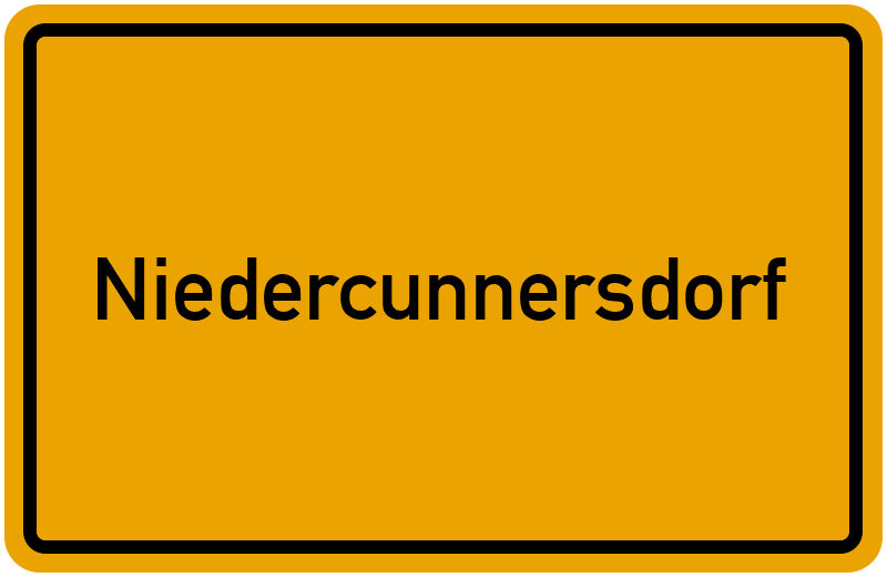 Ortsschild Niedercunnersdorf