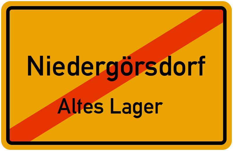 Ortsschild Niedergörsdorf