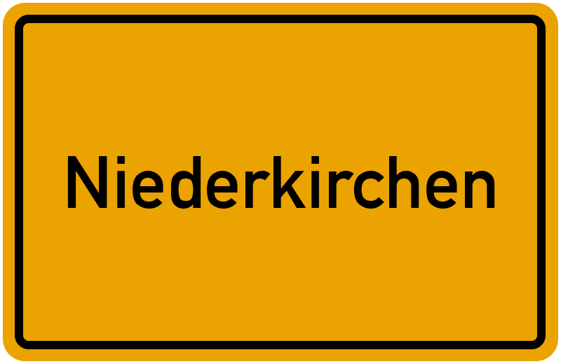 Ortsschild Niederkirchen