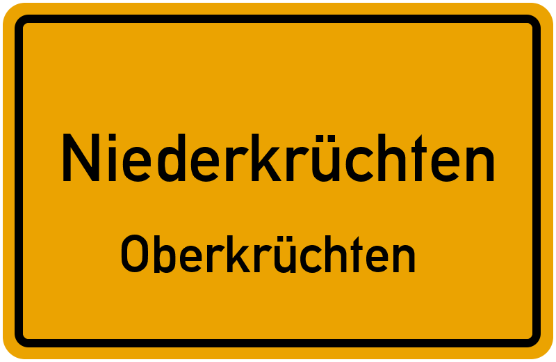 Ortsschild Niederkrüchten