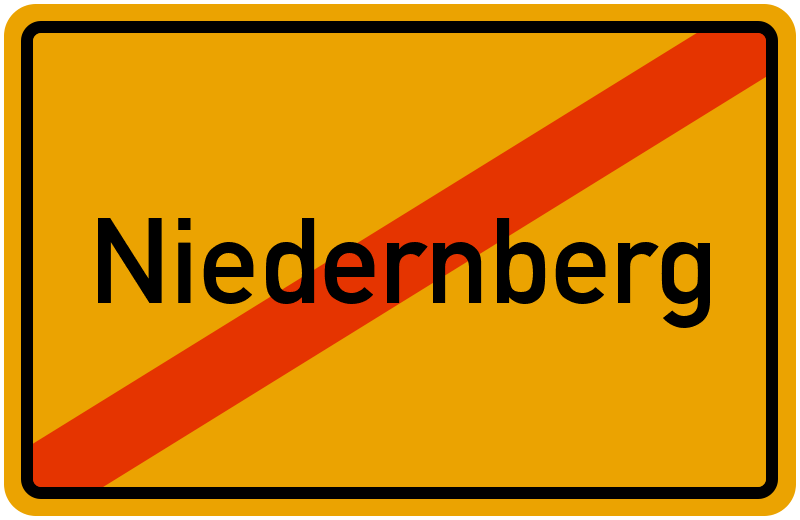 Ortsschild Niedernberg