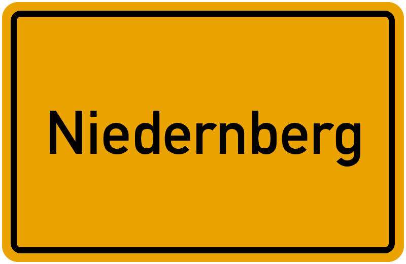 Ortsschild Niedernberg