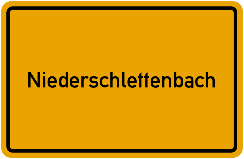 Ortsschild Niederschlettenbach