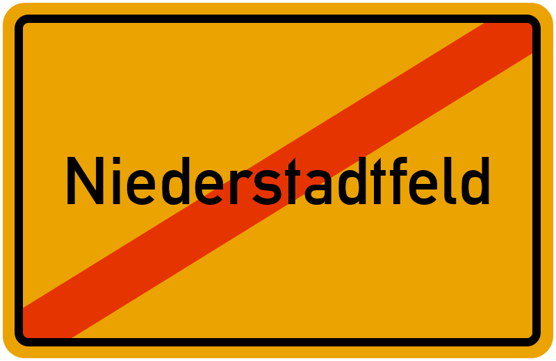 Ortsschild Niederstadtfeld