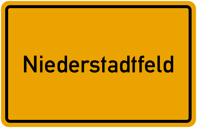 Ortsschild Niederstadtfeld