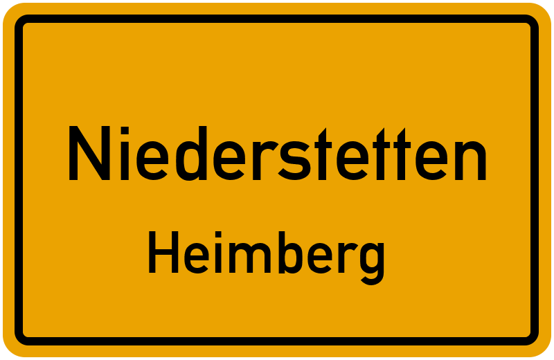 Ortsschild Niederstetten