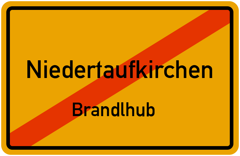 Ortsschild Niedertaufkirchen