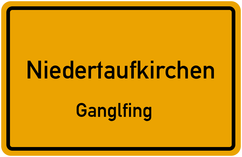Ortsschild Niedertaufkirchen