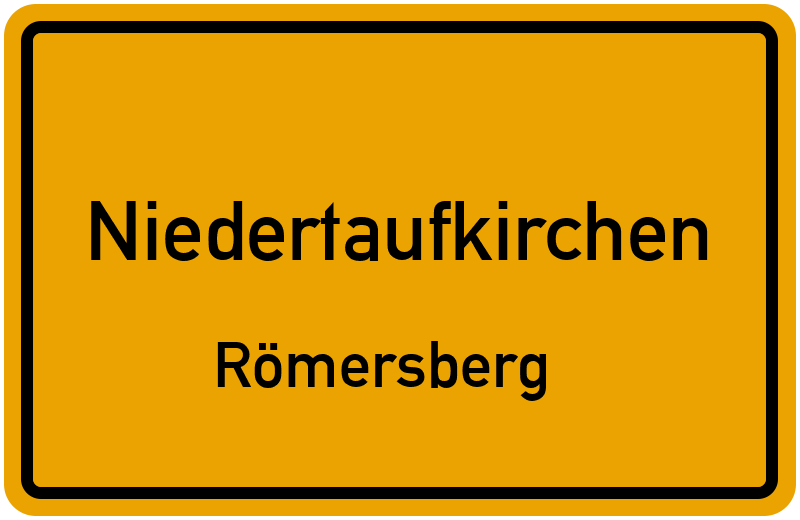 Ortsschild Niedertaufkirchen