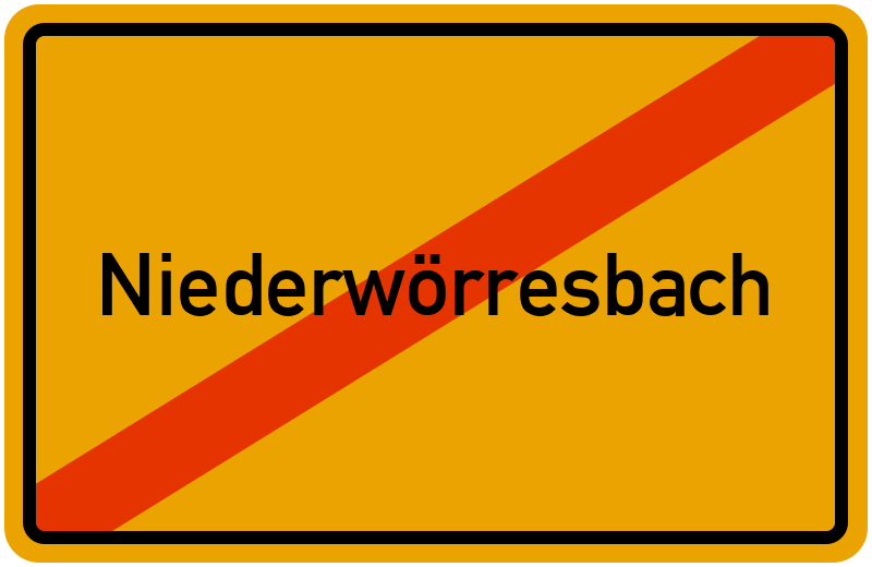 Ortsschild Niederwörresbach