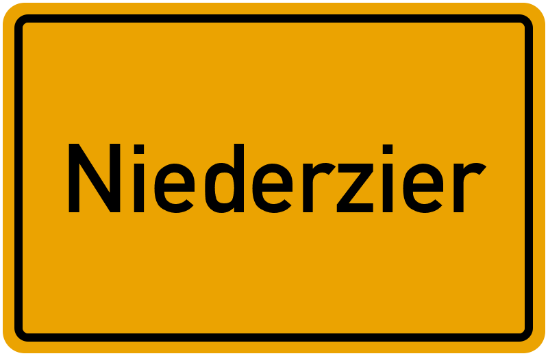 Ortsschild Niederzier