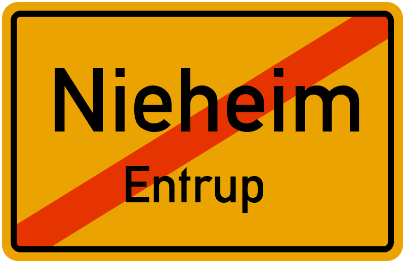 Ortsschild Nieheim