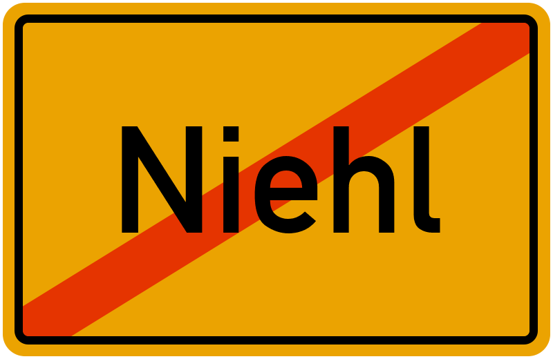 Ortsschild Niehl