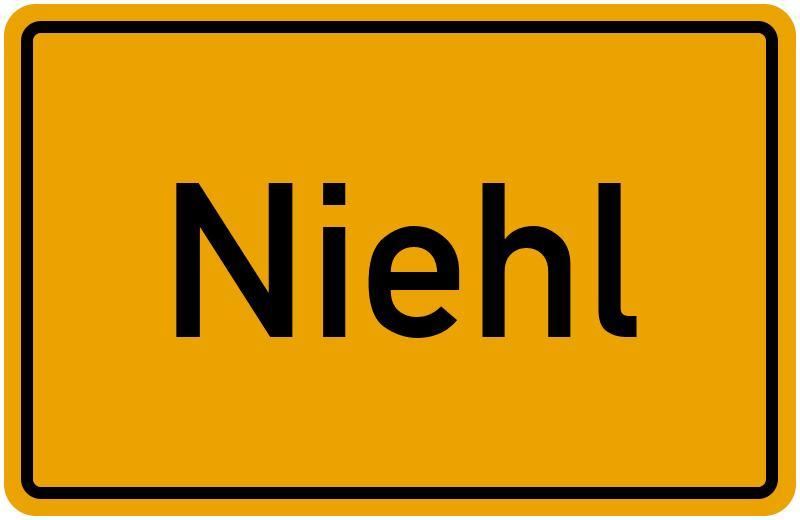 Ortsschild Niehl