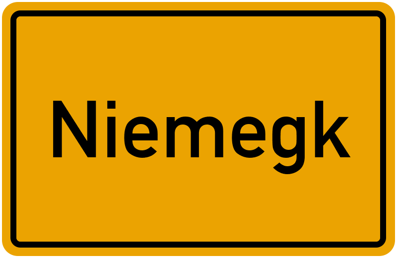 Ortsschild Niemegk