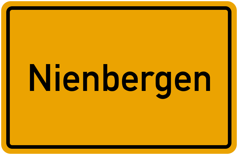 Ortsschild Nienbergen