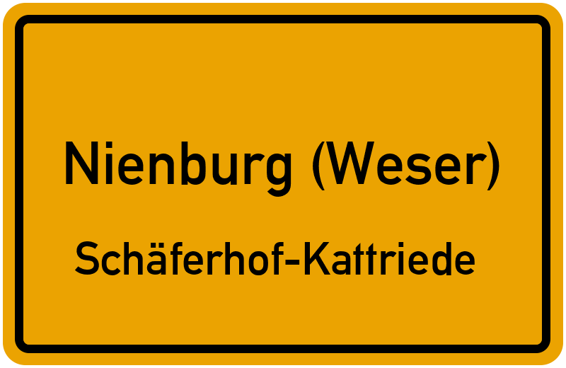 Ortsschild Nienburg (Weser)