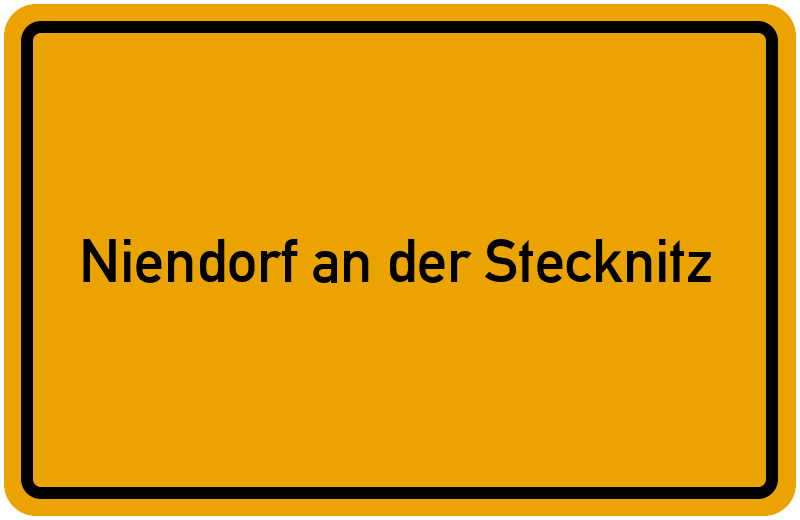 Ortsschild Niendorf an der Stecknitz