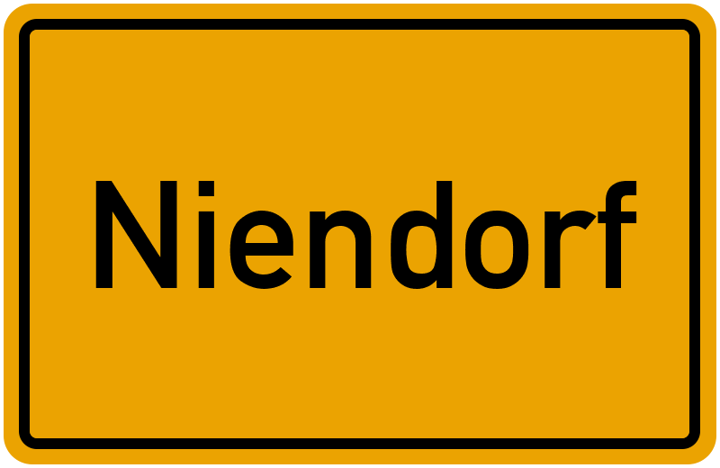 Ortsschild Niendorf