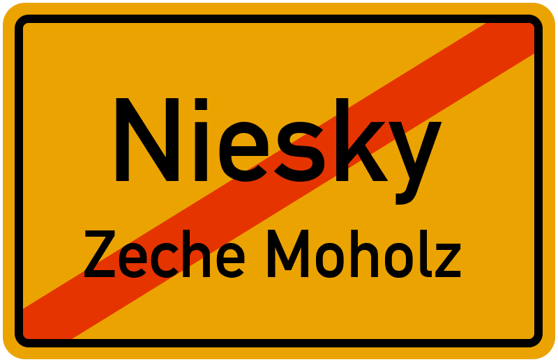 Ortsschild Niesky