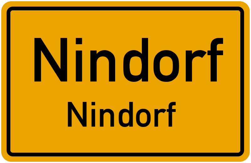 Ortsschild Nindorf