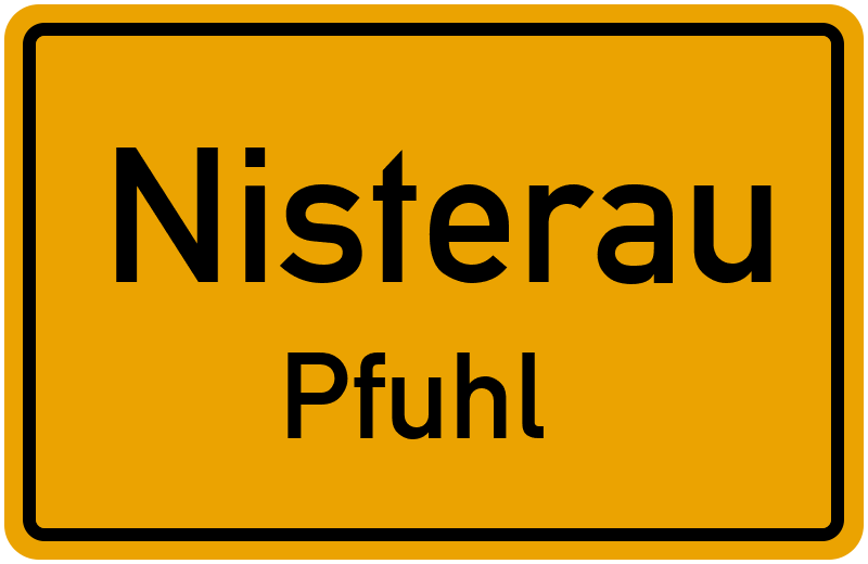 Ortsschild Nisterau