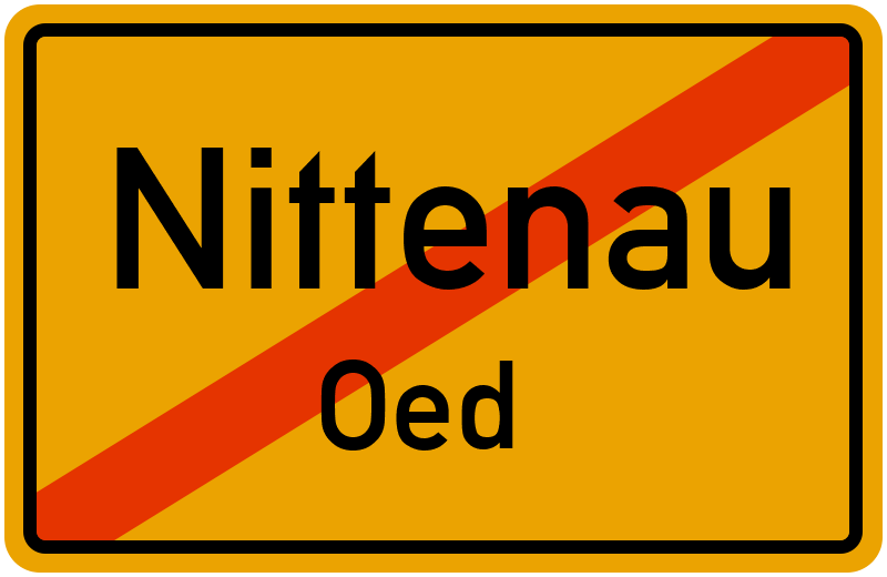 Ortsschild Nittenau