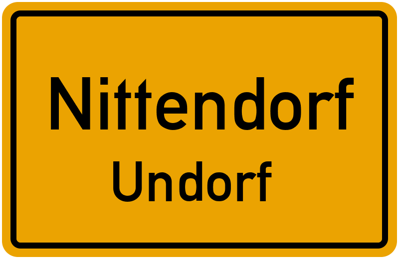 Ortsschild Nittendorf