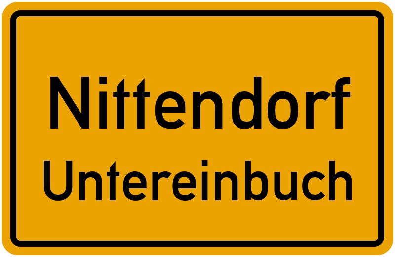 Ortsschild Nittendorf