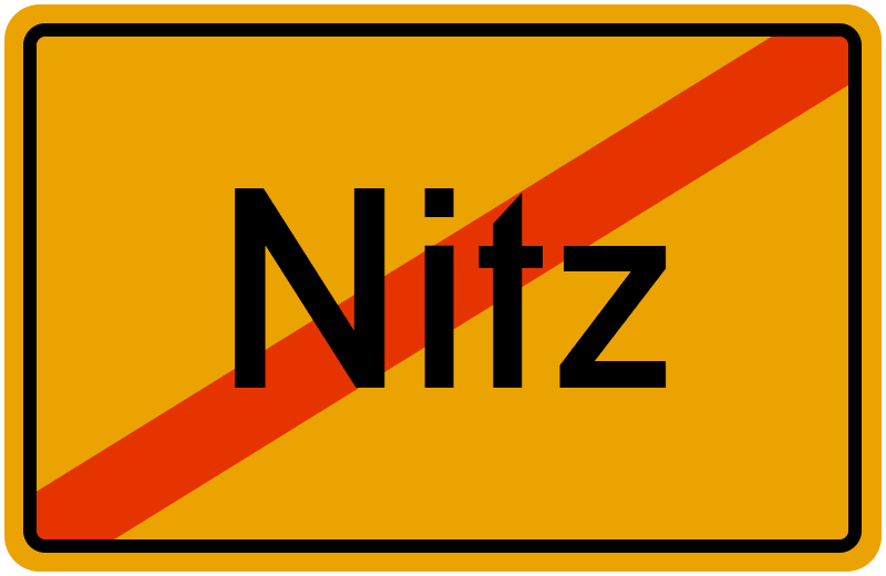Ortsschild Nitz