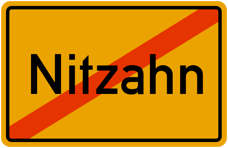 Ortsschild Nitzahn