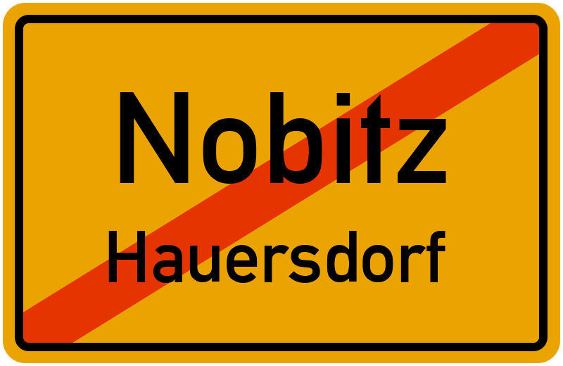 Ortsschild Nobitz