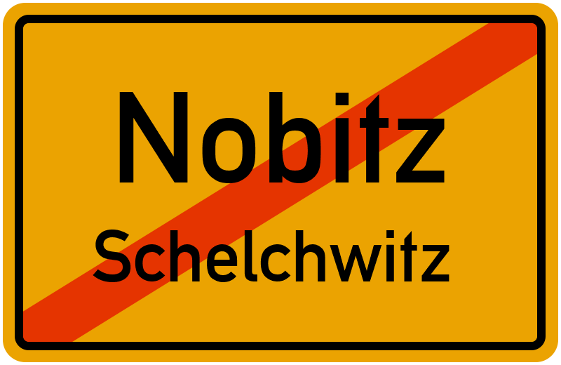 Ortsschild Nobitz