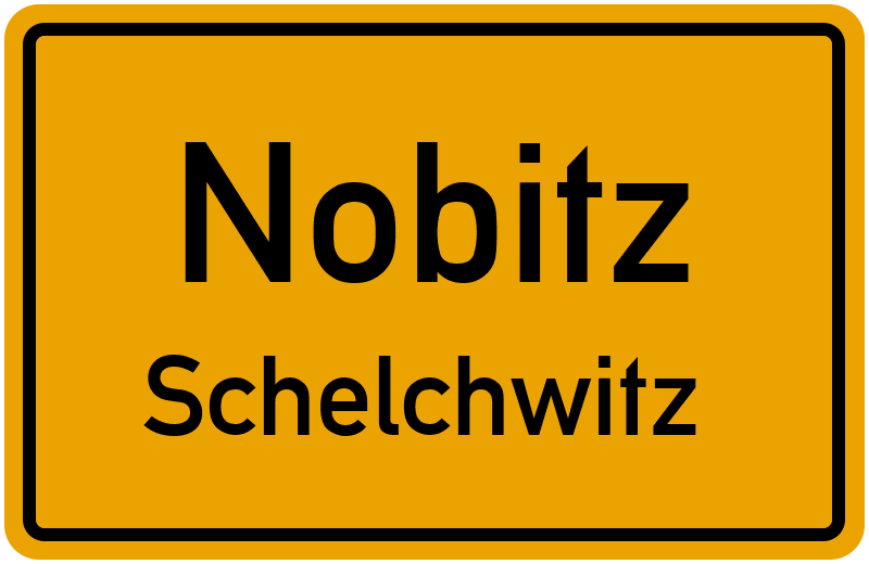 Ortsschild Nobitz