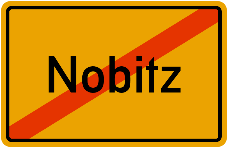 Ortsschild Nobitz