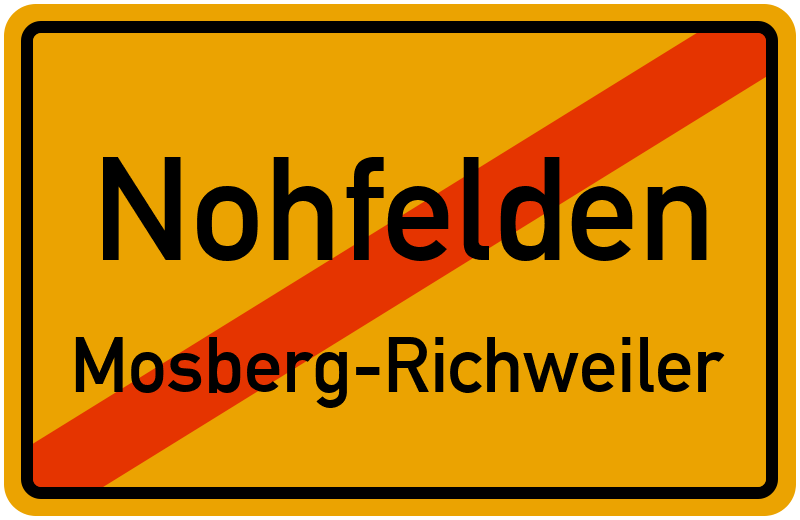 Ortsschild Nohfelden