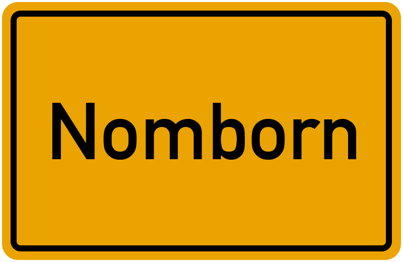 Ortsschild Nomborn