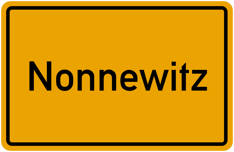Ortsschild Nonnewitz