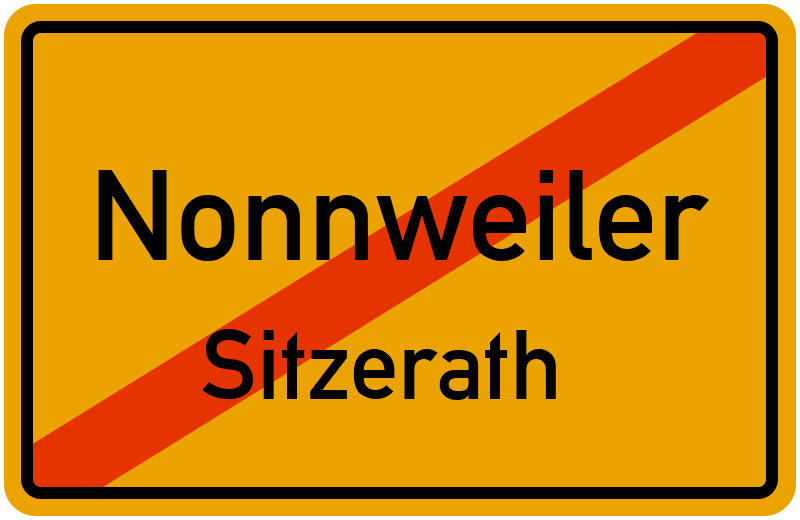 Ortsschild Nonnweiler