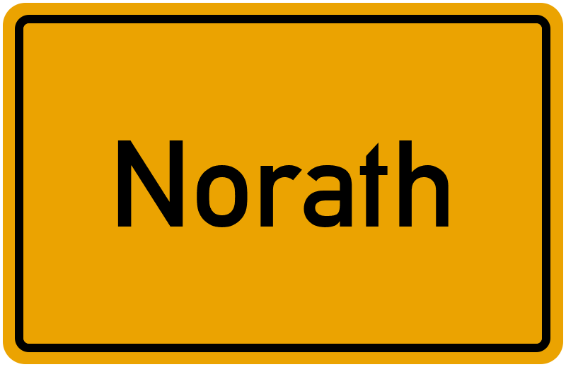 Ortsschild Norath