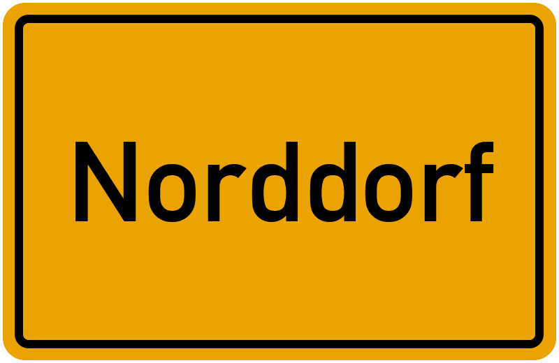 Ortsschild Norddorf