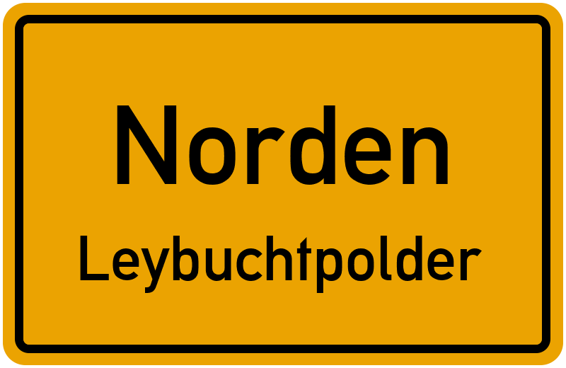 Ortsschild Norden