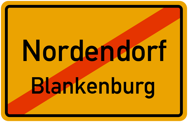 Ortsschild Nordendorf