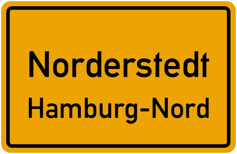 Ortsschild Norderstedt