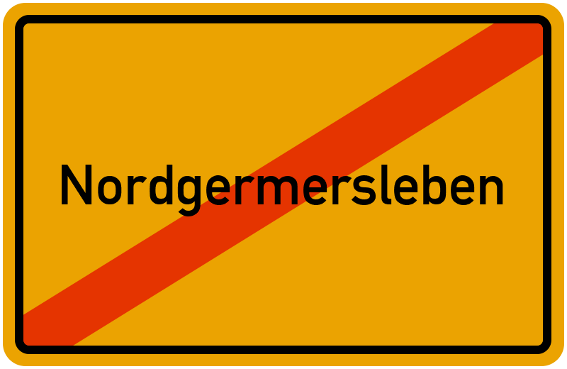 Ortsschild Nordgermersleben