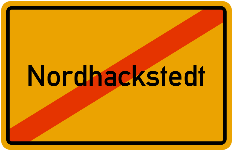 Ortsschild Nordhackstedt